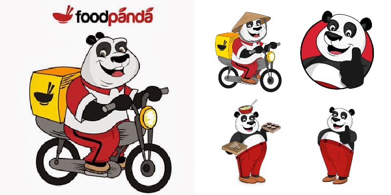 illustrated panda