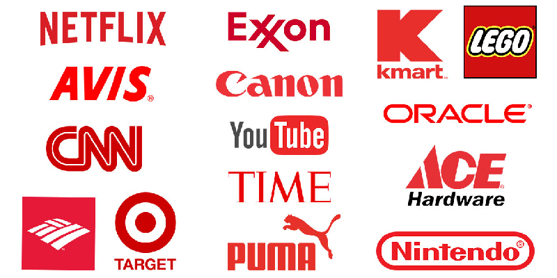 Brands who use Red